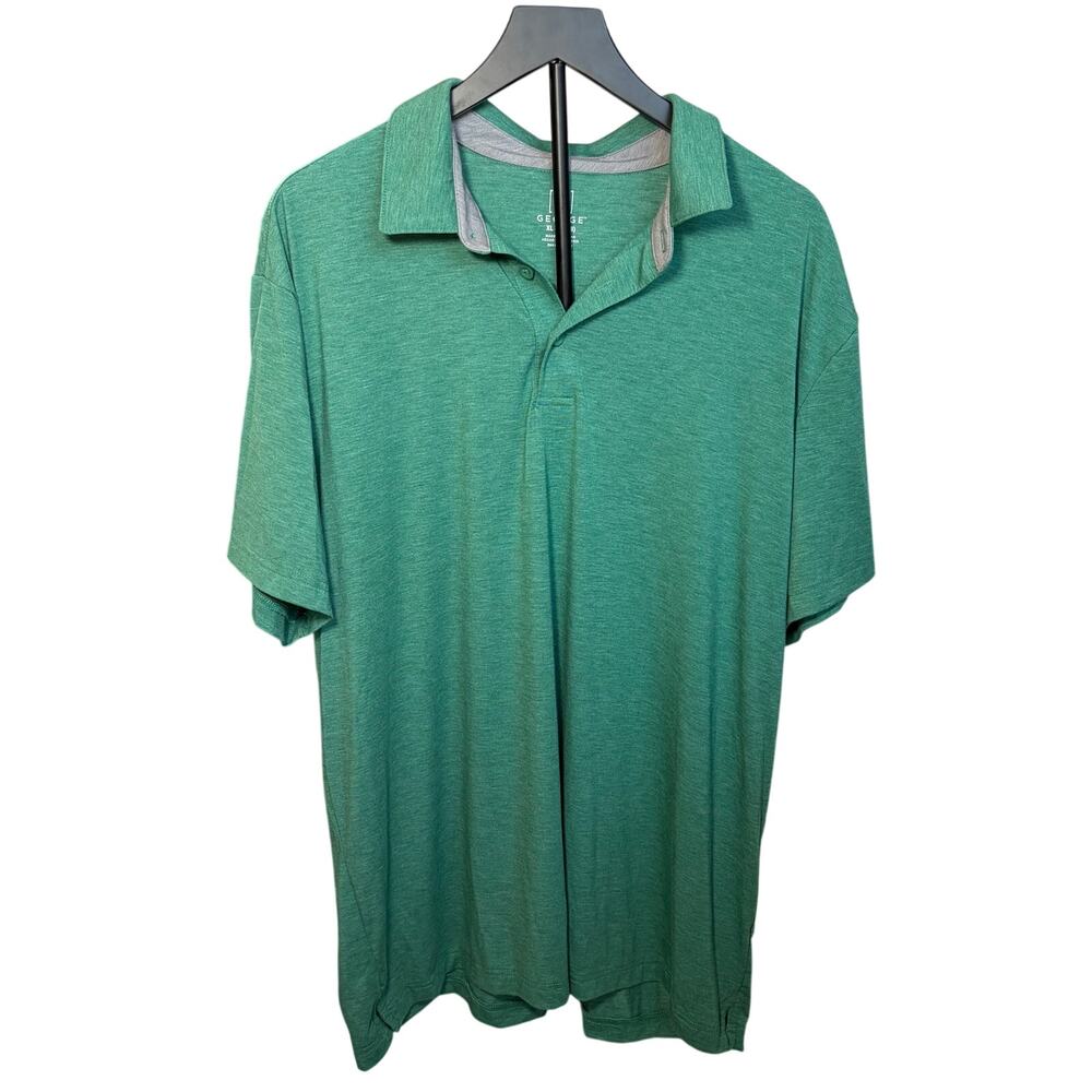 George Mens green polo shirt.  Size XL.  business casual. golf. tennis